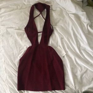 TOBI mini dress in maroon